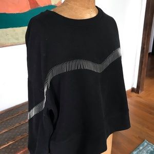 All Saints pullover fringed sweatshirt